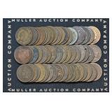 Roll of Mixed 1800's Indian Head Cents