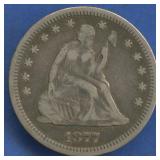 1877-S Seated Liberty Quarter