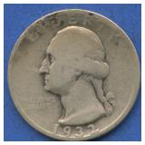 1932-S Silver Washington Quarter