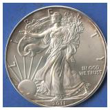 2011 ASE Silver Eagle .999 Silver