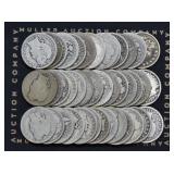 Roll of Mixed Liberty Head Barber Quarters