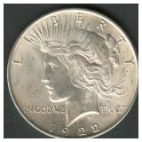 1922 Peace Silver Dollar