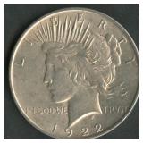 1922 Peace Silver Dollar