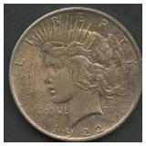1922 Peace Silver Dollar