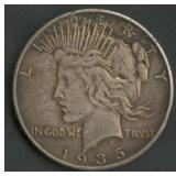 1935 Peace Silver Dollar