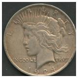 1924 Peace Silver Dollar