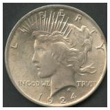 1924 Peace Silver Dollar