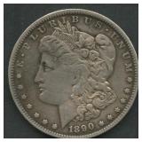 1890-O Morgan Silver Dollar