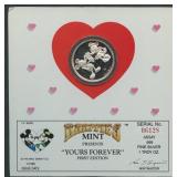 Disney Yours Forever .999 Silver Round 1ozt