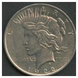 1922 Peace Silver Dollar