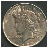 1922 Peace Silver Dollar