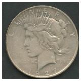 1927-D Peace Silver Dollar