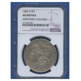 1885-O Morgan Silver Dollar NGC AU Details