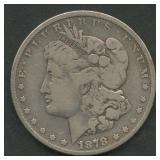 1878 7 TF Morgan Silver Dollar