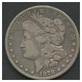 1878 7 TF Morgan Silver Dollar