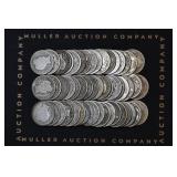 Roll of Mixed Liberty Barber Dimes With 1894-O