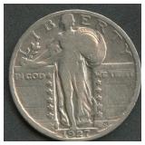 1927-S Standing Liberty Quarter