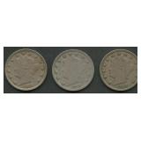 1912 Year Set Liberty Head V Nickels