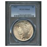 1923 Peace Silver Dollar PCGS MS 65