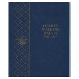 Complete Short Set of Walking Halves 1941-47