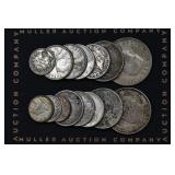 (3.11 ozt TW) 15- Mixed Foreign Silver Coins .800
