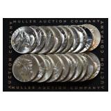 Roll of Franklin Half Dollars 1948-63 AU/BU