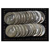 23- Mixed Proof .900 Silver Half Dollars 1956-1964