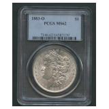1883-O Morgan Silver Dollar PCGS MS 62