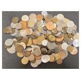 Bag of 100+ Mixed Foreign Non-Silver Coins