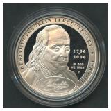 2006 Benjamin Franklin Proof .900 Silver Dollar