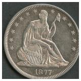 1877 Seated Liberty Half Dollar