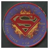 1ozt Silver .999 Superman Canada 2016 Colorized