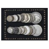 (3.06 ozt TW) 28- Mixed Foreign Silver Coins .925