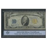 1934A $10 Silver Certificate No. Africa FR-2309