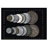 (3.06 ozt TW) 15- Mixed Foreign Silver Coins .720