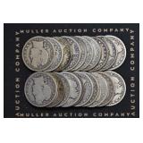 Roll of Mixed Liberty Head Barber Half Dollars