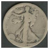 1921-S Walking Liberty Half Dollar