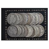 Roll of Mixed Liberty Head Barber Half Dollars