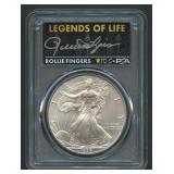1996 ASE Silver Eagle PCGS MS69 Legends of Life