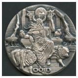2016 Tokelau Odin $10 .999 Silver 3 ozt COA