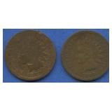 1866 and 1867 Indian Head Cents