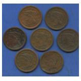 7- Mixed Briaded Hair Large Cents
