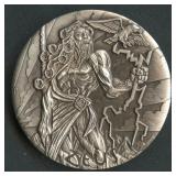 2014 Tuvalu Zeus $2 ,999 Silver 2 ozt COA