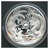 2017 AUS $1 Dragon & Phoenix .999 Silver 1 ozt