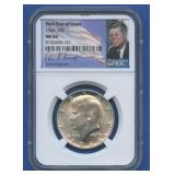 1964 Silver Kennedy Half Dollar NGC MS 64