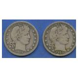 1909 and 1914 Liberty Head Barber Quarters