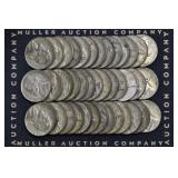Roll of Mixed 35% Silver Jefferson Wartime Nickels