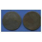 1798 and 1803 Draped Bust Large Cents