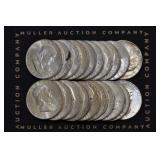 Roll of Mixed Franklin Half Dollars 1958-1961