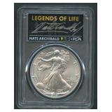 2021 ASE Silver Eagle PCGS MS70 Legends of Life
